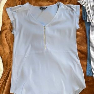 EXPRESS small blouse light blue
